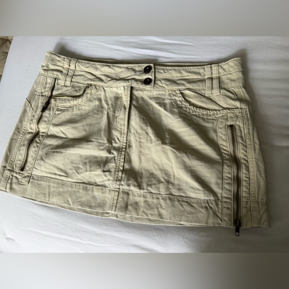 Garage Tan Mini Skirt - Picture 1 of 3